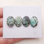4 PCS Natural Turquoise Cabochons 18x13x4mm, 4.6g