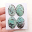 4 PCS Natural Turquoise Cabochons 29x20x5mm, 12.3g