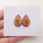 Natural Red Creek Jasper Cabochons Paired 21x14x4mm, 3.3g