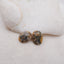 Natural Bamboo Agate Cabochons Paired 20x15x3mm, 3.8g