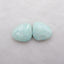 Natural Turquoise Cabochons Paired 17x15x4mm, 3.3g