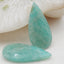 Natural Amazonite Earring Beads 29x15x5mm, 5.5g