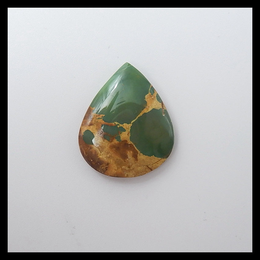 2 Pcs High quality Aricona?Turquoise  Cabochons,22x18x4mm,24x16x4mm,5.2g - MyGemGarden