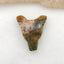Handmade Green Opal Carved Wolf Head Pendant Stone, 26x22x11mm, 5.5g