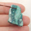 Natural Raw Gemstone Blue Opal Drilled Pendant Stone, 22x17x9mm, 4.0g