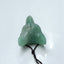 Natural Green Aventurine Carved wolf head Pendant Bead 36x25x14mm, 12.3g