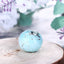 Popular Green Tree Turquoise Carved Circle Pendant Bead for Gift 27x20mm, 8.7g - MyGemGarden