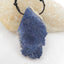 Nugget Blue coral Gemstone Pendant Bead, 75x41x15mm, 50.1g - MyGemGarden