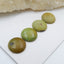 4 PCS Natural Round Turquoise Gemstone Cabochons, 15x5mm, 6.8g - MyGemGarden