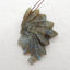 Vintage Hand Carved Labradorite Gemstone Indian Head Pendant, 49x32x9mm, 14.0g