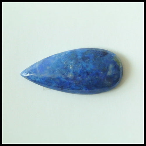 Natural Lapis Lazuli Gemstone Cabochon, 25x11x4mm, 2.0g - MyGemGarden