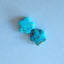 Natural Cavring Turquoise Flower Gemstone Cabochon Pair 7x3mm,0.4g - MyGemGarden
