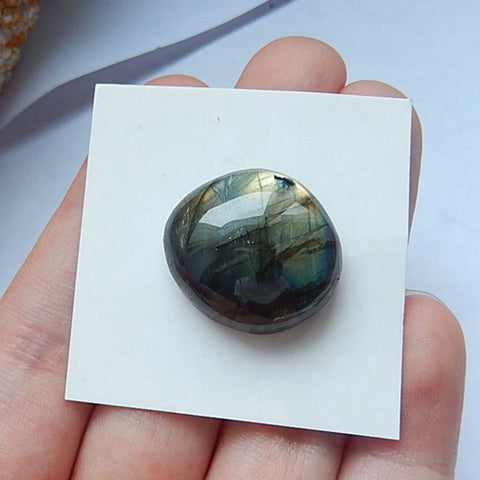 Labradorite  Gemstone  Cobochon,20x19x8mm,4.6g - MyGemGarden