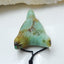 Handmade Carved Chrysocolla Gemstone Wolf Head Pendant Bead, 32x21x11mm, 7.4g - MyGemGarden