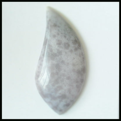 Natural Purple Agate Gemstone Cabochon 48x22x6mm,8.95g - MyGemGarden