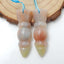 Natural Amazonite Carved Earrings Beads, 35x12x6mm, 6.3g - MyGemGarden