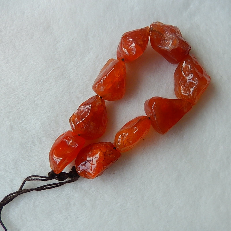 New Arrival Red Agate Loose Stands Bracelet for Lover29x19x12mm, 21x16x12mm69.6g - MyGemGarden