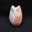New! Handmade Carved Pink Agate Wolf Head Pendant Bead, 35x22x15mm, 11.8g - MyGemGarden