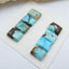 8 PCS Natural Turquoise Rectangle Flatback Gemstone Cabochon, 9x6x3mm, 3.6g - MyGemGarden
