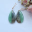 Labradorite And Green Aventurine Glued Gemstone Earrings Pair 34x18x4mm,8.3g - MyGemGarden