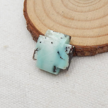 Natural Turquoise Cabochon Bead, stone for Jewelry making, 17x17x5mm, 2.7g - MyGemGarden