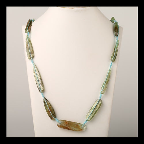 1 Strand Gemstone Necklaces, Green Kyanite Gemstone Necklaces Necklace, Adjustable Necklace - MyGemGarden