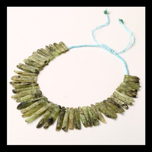 Gemstone Necklaces, Green Kyanite Gemstone Necklaces Necklace, Adjustable Necklace - MyGemGarden