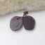 Garnet Earrings Stone Pair, stone for earrings making, 15x13x4mm, 3.5g - MyGemGarden