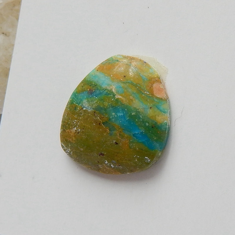 Natural Blue opal Gemstone Cabochon, 16x15x4mm, 1.7g - MyGemGarden