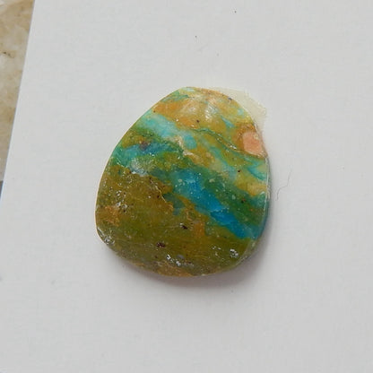 Natural Blue opal Gemstone Cabochon, 16x15x4mm, 1.7g - MyGemGarden