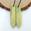 Serpentine Earrings Stone Pair, stone for earrings making, 36x8x4mm, 4.2g - MyGemGarden