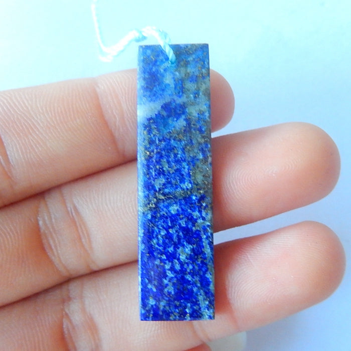 Natural Stone Lapis Lazuli Pendant 41x11x3mm, 3.4g Fashion Jewelry Gift Accessory - MyGemGarden