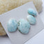4 pcs larimar Gemstone Cabochons, 24x20x7mm,18x10x5mm, 13.5g - MyGemGarden