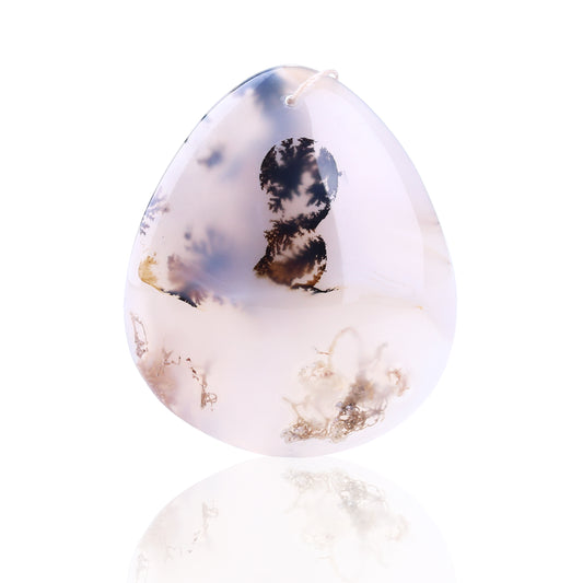 New Arrival Rare Maganese Agate Gemstone Pendant Bead 53x44x13mm 46.2g - MyGemGarden