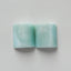 Natural Hemimorphite Gemstone Cabochon Pair, 12x11x5mm, 3.55g - MyGemGarden