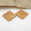 Square Brown Mookaite Jasper Gemstone Cabochon Pair, 16x16x2.5mm, 3.3g - MyGemGarden