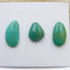 3 PCS Natural Turquoise Flatback Gemstone Cabochon, 22x11x4mm, 16x13x5mm, 5.7g - MyGemGarden