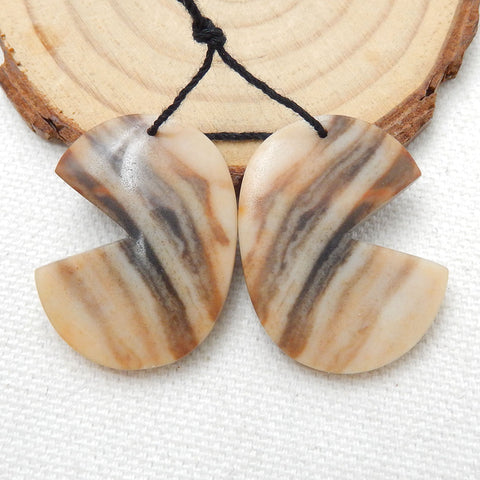 Hot sale Amazonite Earrings Pair, stone for Earrings making, 30X23X4mm, 10.2g - MyGemGarden
