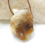 Natural Yellow Opal Gemstone Pendant, Natural Stone Jewelry, 42x29x18mm, 26.5g - MyGemGarden