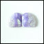 Natural Sugilite Gemstone Cabochon Pair, 12x11x3mm, 2.0g - MyGemGarden