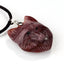Carved Wolf head Mookaite Jasper Gemstone Pendant, 925 Sterling Silver Buckle.33x26x11mm, 9.7g - MyGemGarden