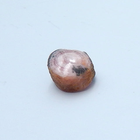 Natural Argentina Rhodochrosite Gemstone Cabochon, 16x14x10mm, 4.9g - MyGemGarden