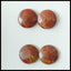 4pcs Natural Multi-Color Picasso Jasper Gemstone 15mm Round Cabochons, 15x15x4mm, 6.55g - MyGemGarden