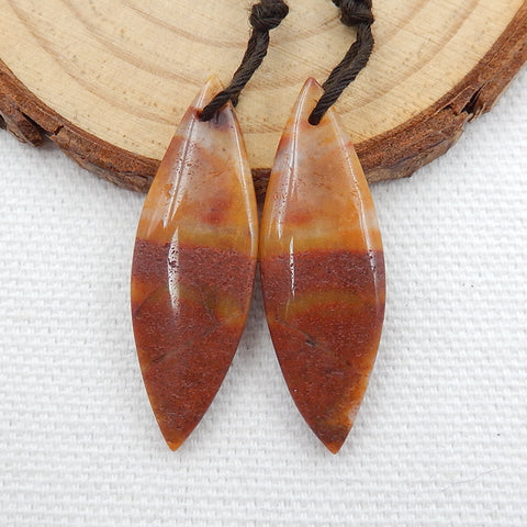 Natural Amazonite Marquise Earrings Pair, stone for Earrings making, 34x11x4mm, 4.5g - MyGemGarden