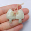 Hot sale Amazonite Carved fish Earrings Pair, stone for Earrings making, 27x17x5mm, 6.0g - MyGemGarden