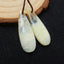 Natural Yellow Opal Teardrop Earrings Pair, stone for Earrings making, 28x10x4mm, 2.8g - MyGemGarden