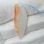 Amazonite carved leaf Pendant Bead, 37x13x5mm, 3.8g - MyGemGarden