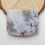 Natural Ocean Jasper Drilled Pendant Bead, 38x31x7mm, 18.2g - MyGemGarden