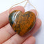 New design Green opal Drilled Heart Gemstone Pendant Bead, 30x28x12mm, 15.5g - MyGemGarden