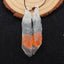 Nugget Agate And Quartz Glued Earrings Stone Pair, stone for earrings making, 47x9x11mm, 6.4g
